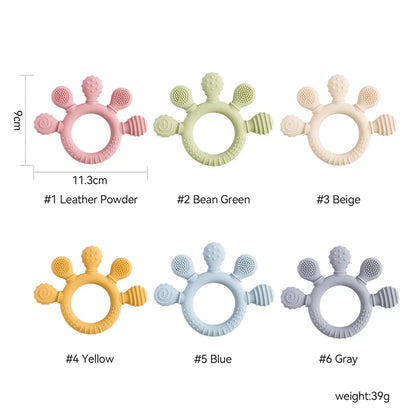 Playful Silicone Teething Ring