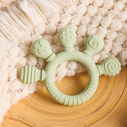 Playful Silicone Teething Ring