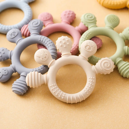 Playful Silicone Teething Ring